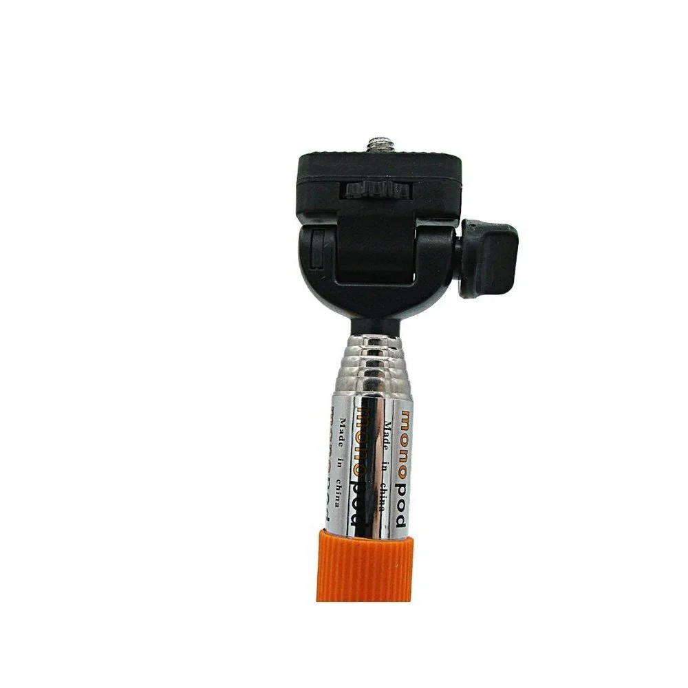 Monopod Z07-1 Orange Handheld Extendable Self-Portrait Selfie Stick Camera GoPro